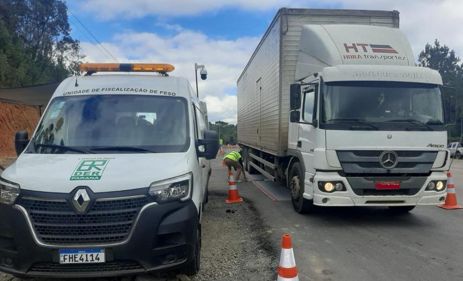 Nova balança rodoviária em Piên melhora segurança na divisa com Santa Catarina Foto: DER
