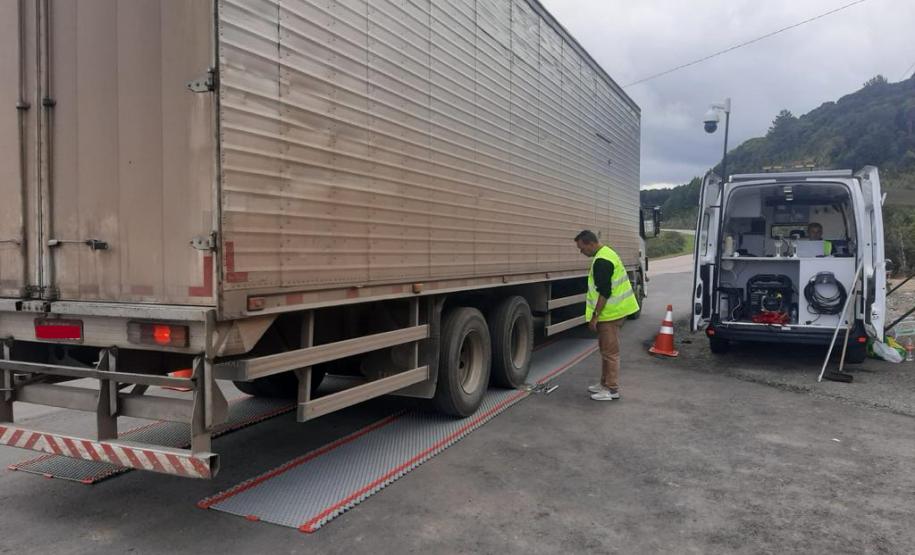 Nova balança rodoviária em Piên melhora segurança na divisa com Santa Catarina Foto: DER