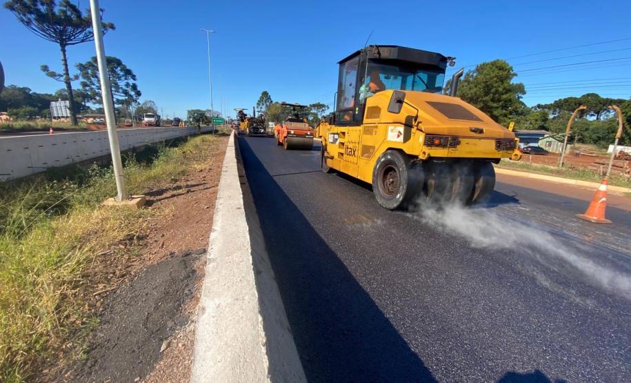 Com novos viadutos prontos, duplicação da BR-277 em Cascavel chega a 70,8% de conclusão  Foto: DER-PR