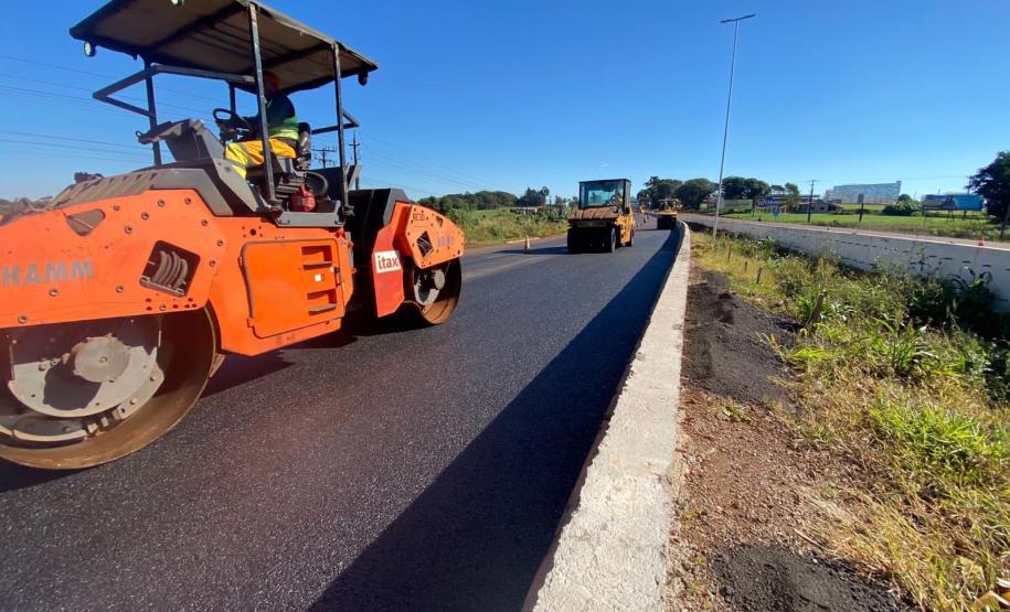Com novos viadutos prontos, duplicação da BR-277 em Cascavel chega a 70,8% de conclusão  Foto: DER-PR