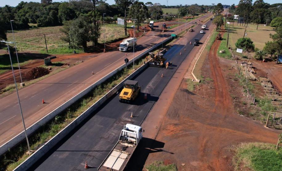 Com novos viadutos prontos, duplicação da BR-277 em Cascavel chega a 70,8% de conclusão  Foto: DER-PR