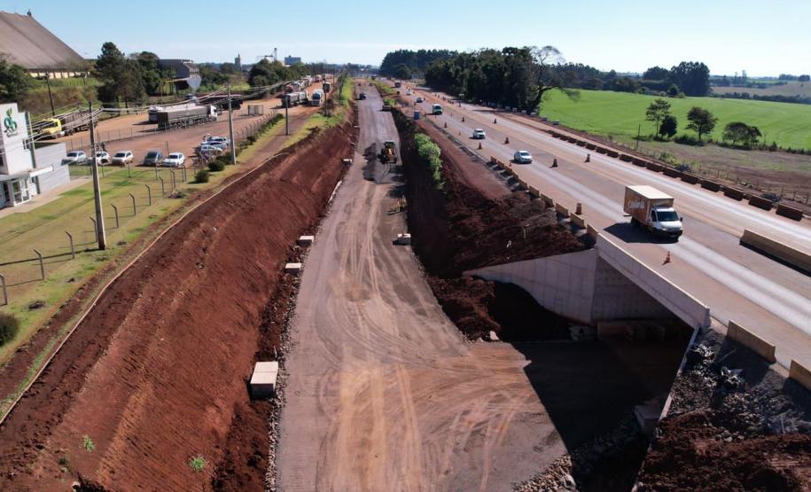 Com novos viadutos prontos, duplicação da BR-277 em Cascavel chega a 70,8% de conclusão  Foto: DER-PR
