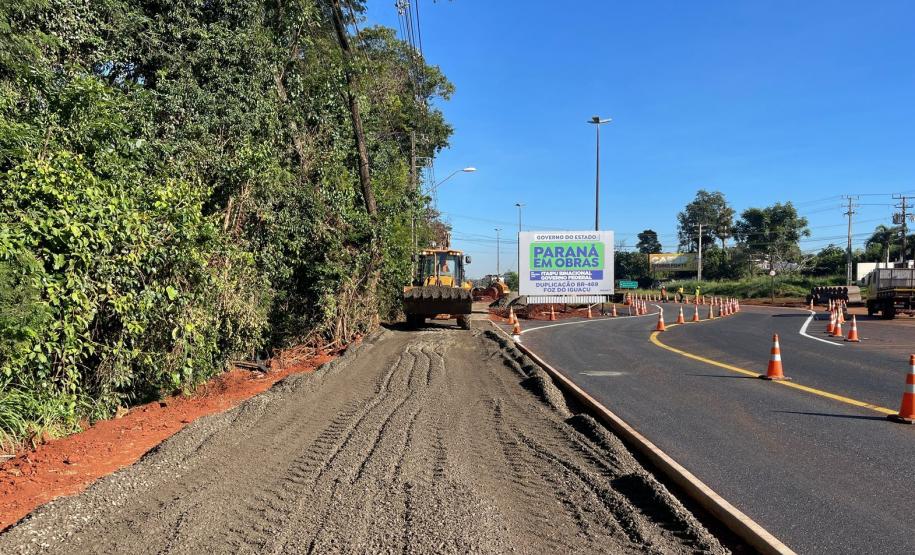 Duplicação da Rodovia das Cataratas chega a 11,81% de conclusão Foto: DER