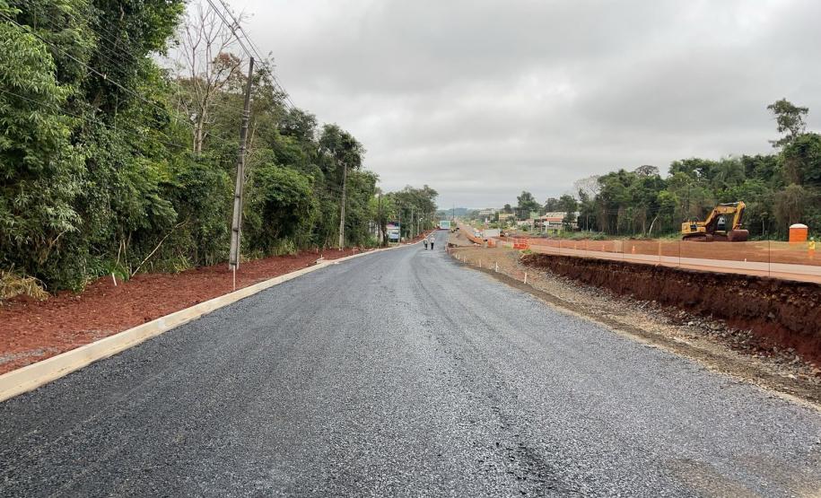 Duplicação da Rodovia das Cataratas chega a 11,81% de conclusão Foto: DER