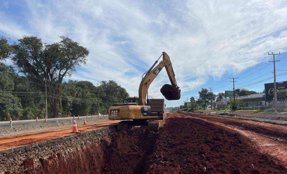 Duplicação da Rodovia das Cataratas chega a 11,81% de conclusão Foto: DER