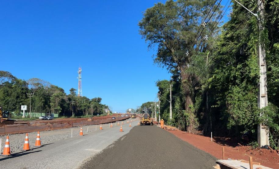 Duplicação da Rodovia das Cataratas chega a 11,81% de conclusão Foto: DER
