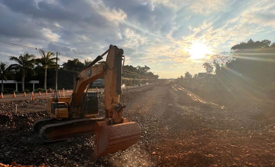 Duplicação da Rodovia das Cataratas chega a 11,81% de conclusão Foto: DER