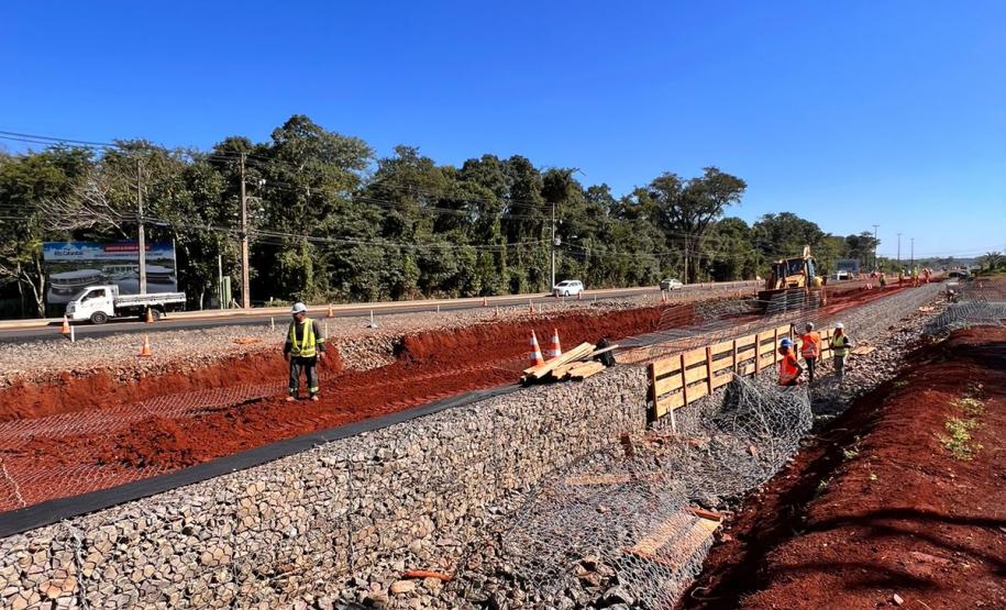 Duplicação da Rodovia das Cataratas chega a 11,81% de conclusão Foto: DER