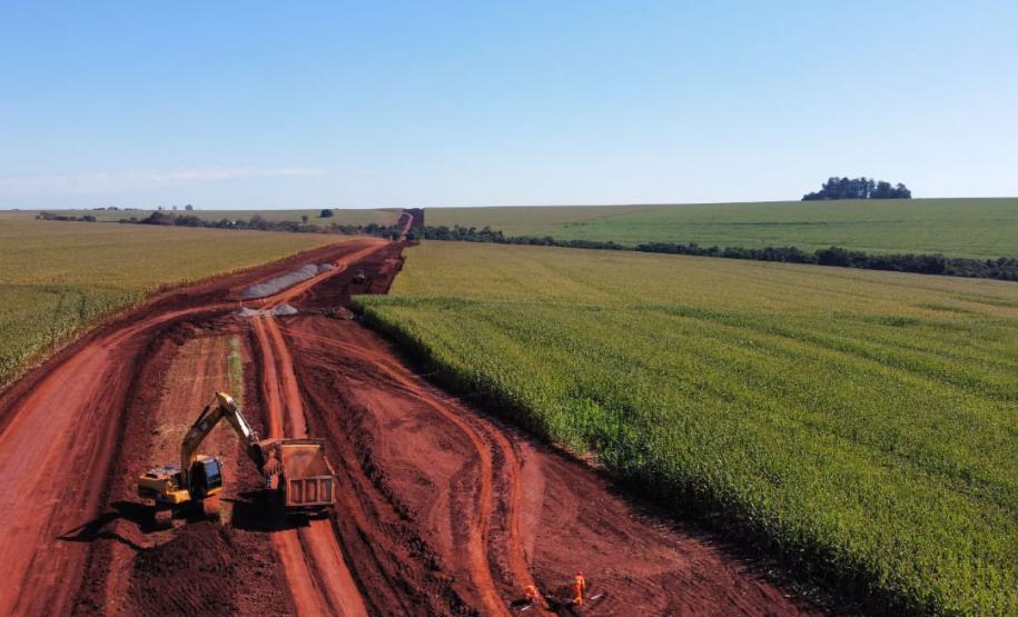 O governador Carlos Massa Ratinho Junior visita nesta terca-feira (20) a obra de Pavimentação PR-239 - Toledo e Assis Chateaubriand - 20/06/2022 - Foto: Geraldo Bubniak/AEN