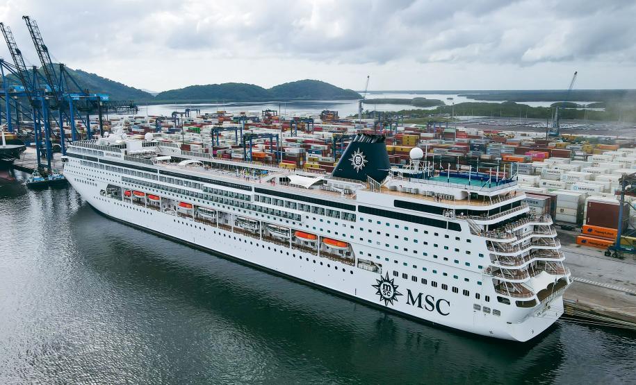 Porto de Paranaguá receberá nova temporada de navios de passageiros da MSC Foto: MSC Armonia