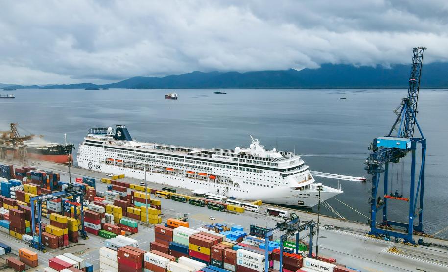 Porto de Paranaguá receberá nova temporada de navios de passageiros da MSC Foto: MSC Armonia