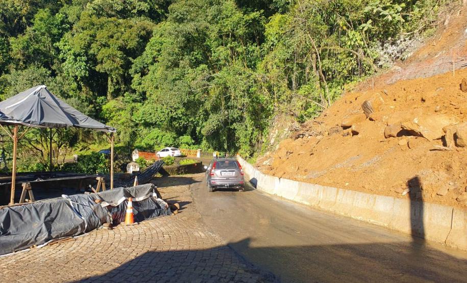 DER/PR reabre Estrada da Graciosa; trecho permanece em obras Foto: DER
