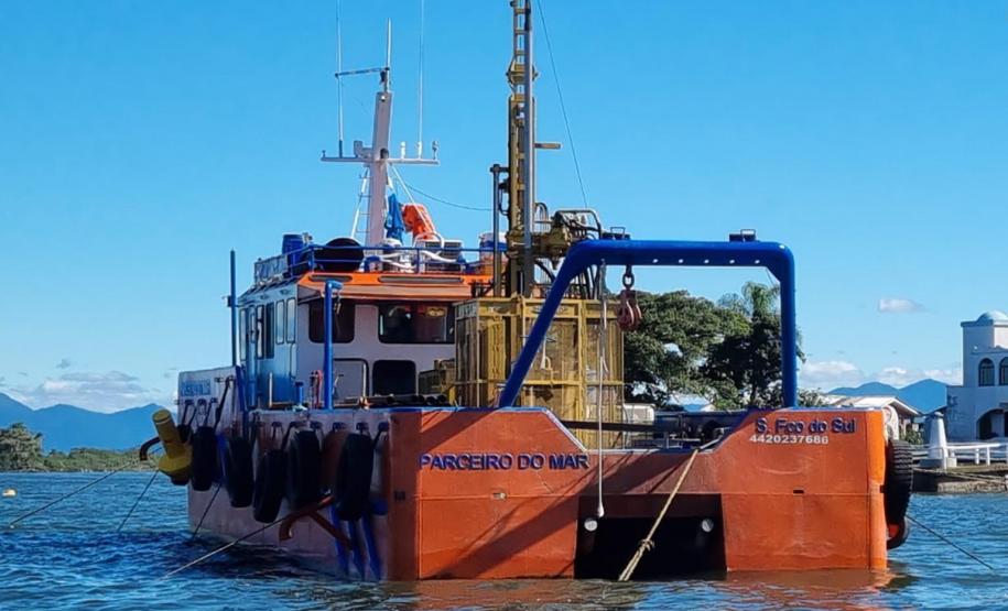 Sondagens da Ponte de Guaratuba entram em nova etapa Foto: DER-PR