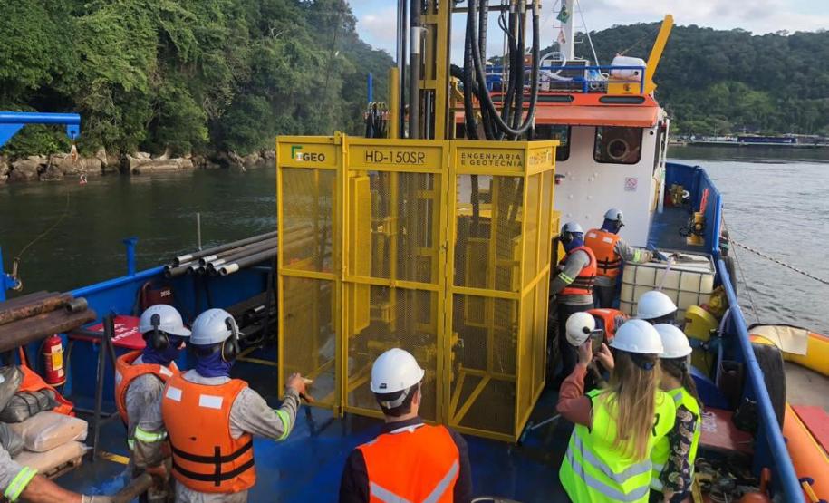 Sondagens da Ponte de Guaratuba Foto: DER-PR