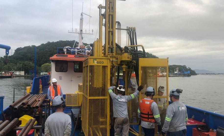 Sondagens da Ponte de Guaratuba Foto: DER-PR