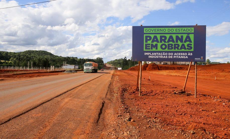 Licitação para concluir vias marginais da PRC-466, em Pitanga, atrai oito participantes Foto: Geraldo Bubniak / AEN