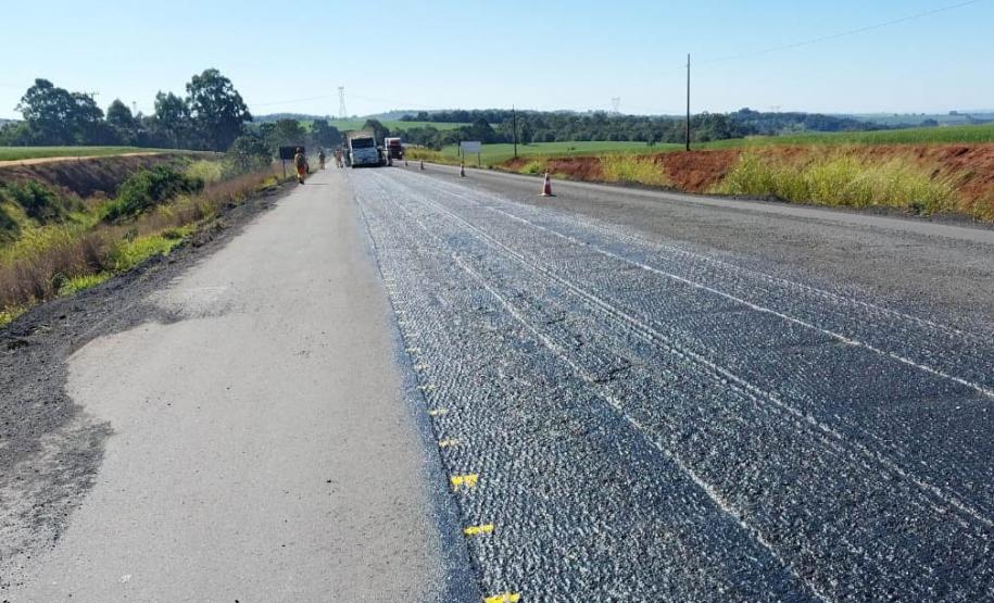 Rodovia entre Wenceslau Braz e Jaguariaíva começa a receber conservação Foto: DER-PR