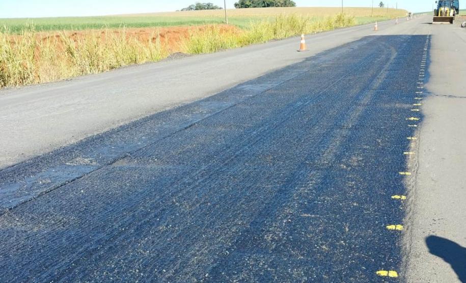 Rodovia entre Wenceslau Braz e Jaguariaíva começa a receber conservação Foto: DER-PR