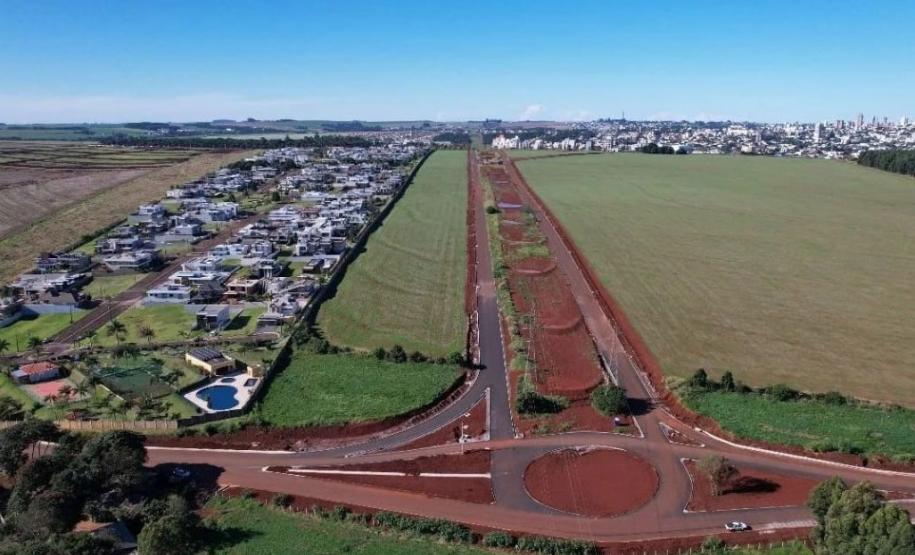 Duplicação do Contorno Oeste de Cascavel chega a 92,39% de conclusão Foto: DER-PR