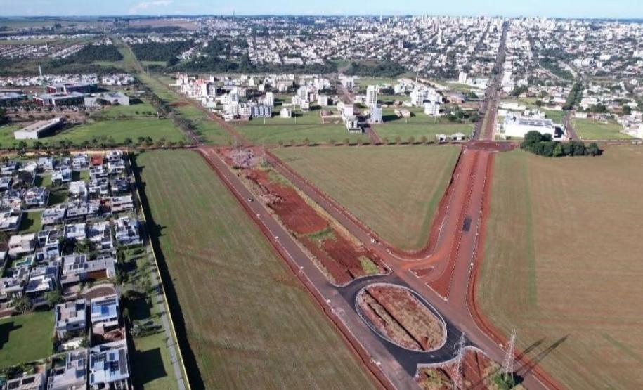 Duplicação do Contorno Oeste de Cascavel chega a 92,39% de conclusão Foto: DER-PR