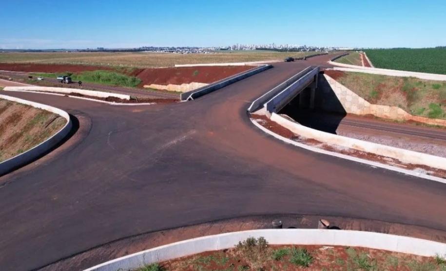 Duplicação do Contorno Oeste de Cascavel chega a 92,39% de conclusão Foto: DER-PR