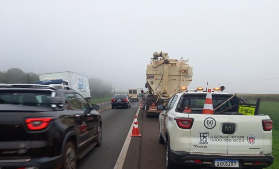 Guinchos do DER/PR passam a marca dos 100 mil atendimentos no antigo Anel de Integração Foto: DER