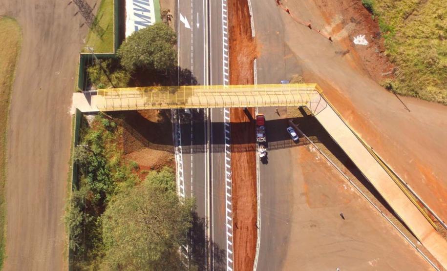 Nova passarela de Bandeirantes, na região Norte, deve ser concluída ainda em julho Foto: DER
