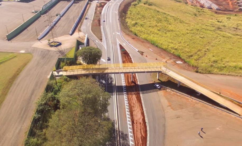 Nova passarela de Bandeirantes, na região Norte, deve ser concluída ainda em julho Foto: DER