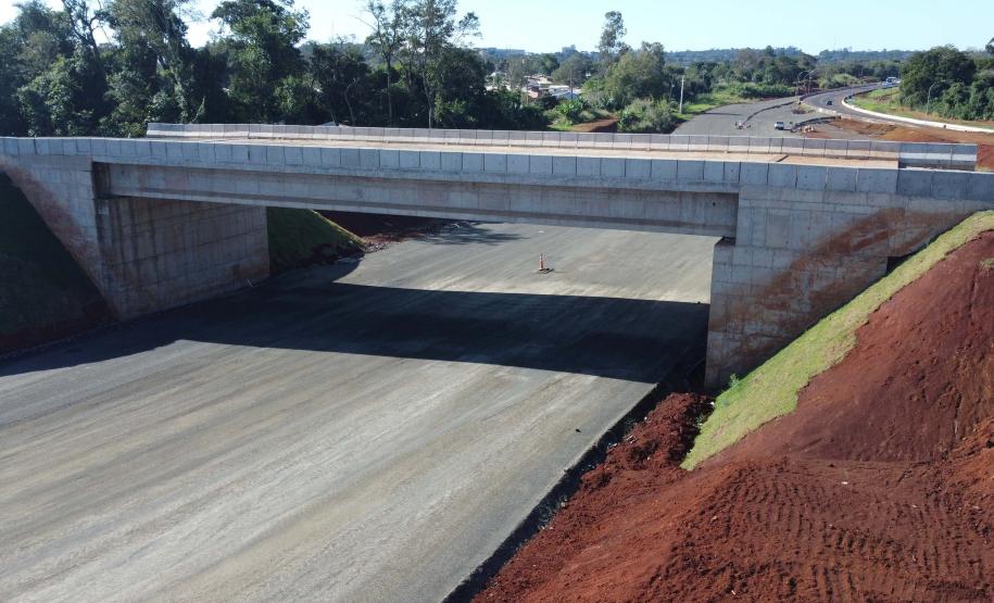Perimetral Leste de Foz do Iguaçu tem primeiro segmento pavimentado - Pavimentação acesso ao Marcos das Três fronteiras Foto: DER-PR