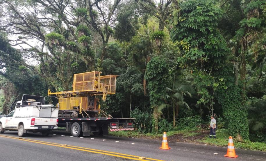 Novas sondagens no solo marcam avanço no projeto da Ponte de Guaratuba Foto: DER