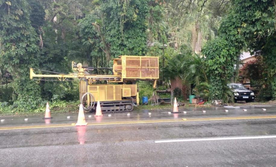 Novas sondagens no solo marcam avanço no projeto da Ponte de Guaratuba Foto: DER