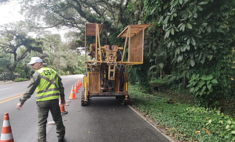 Novas sondagens no solo marcam avanço no projeto da Ponte de Guaratuba Foto: DER