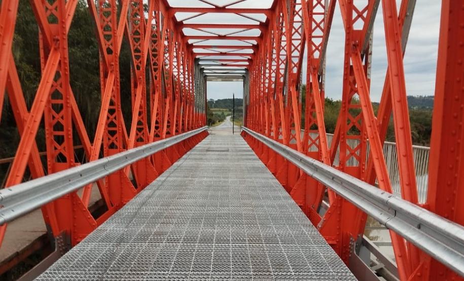 Com reforma quase concluída, ponte entre Lapa e Campo do Tenente é liberada ao tráfego Foto: DER