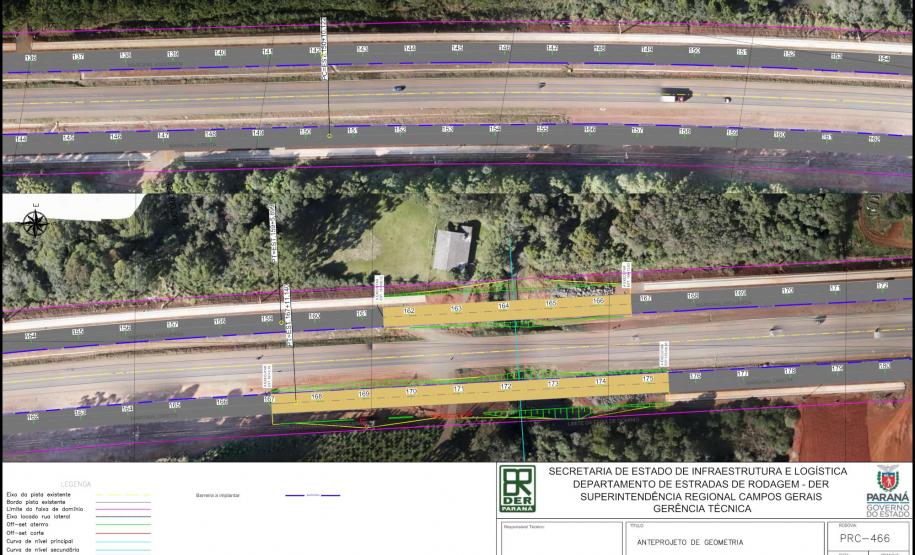 Licitação para concluir vias marginais da PRC-466, em Pitanga, atrai oito participantes Foto: DER