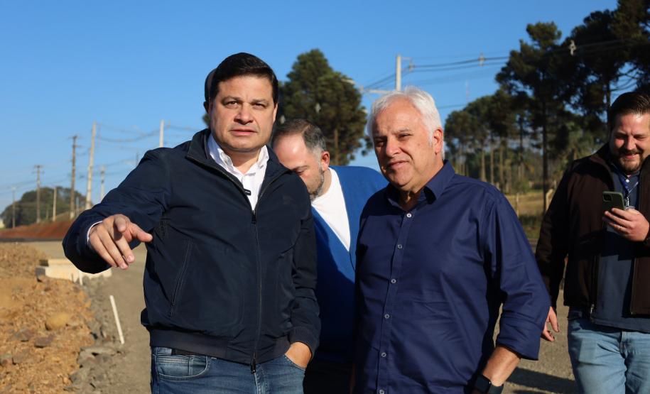 Estado libera tráfego nas pistas principais da obra de duplicação da BR-277 em Guarapuava Foto: Prefeitura de Guarapuava