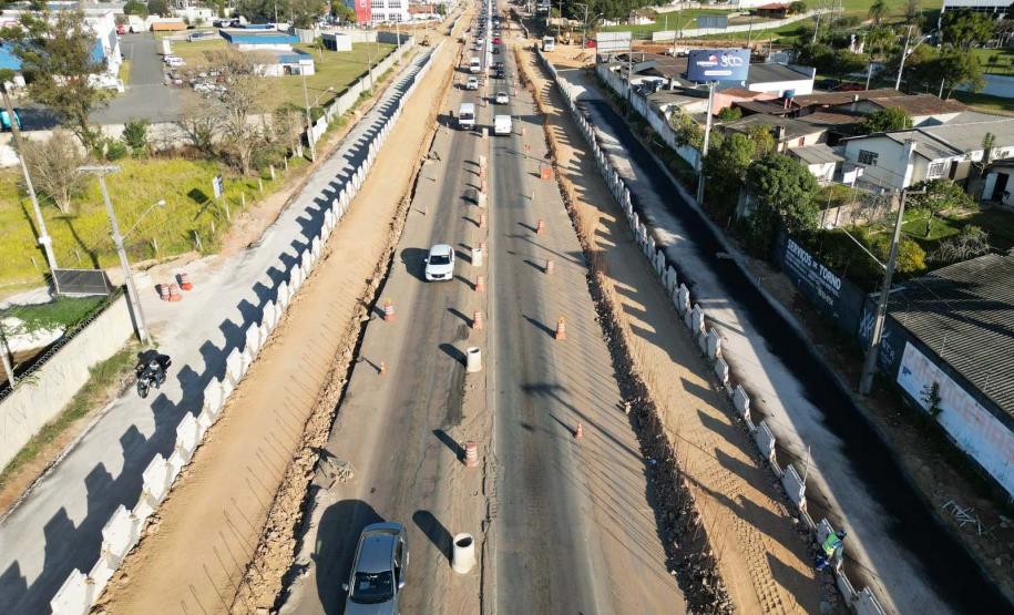 Rotatórias começam a tomar forma em obra do novo Viaduto do Bradesco Foto: DER