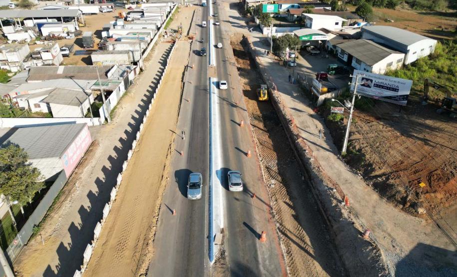 Rotatórias começam a tomar forma em obra do novo Viaduto do Bradesco Foto: DER