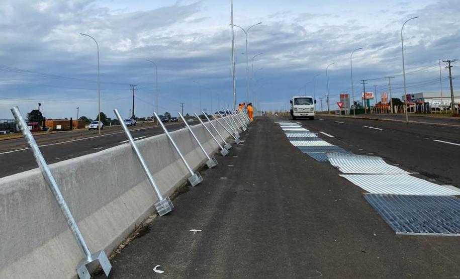 Estado libera tráfego nas pistas principais da obra de duplicação da BR-277 em Guarapuava Foto: DER