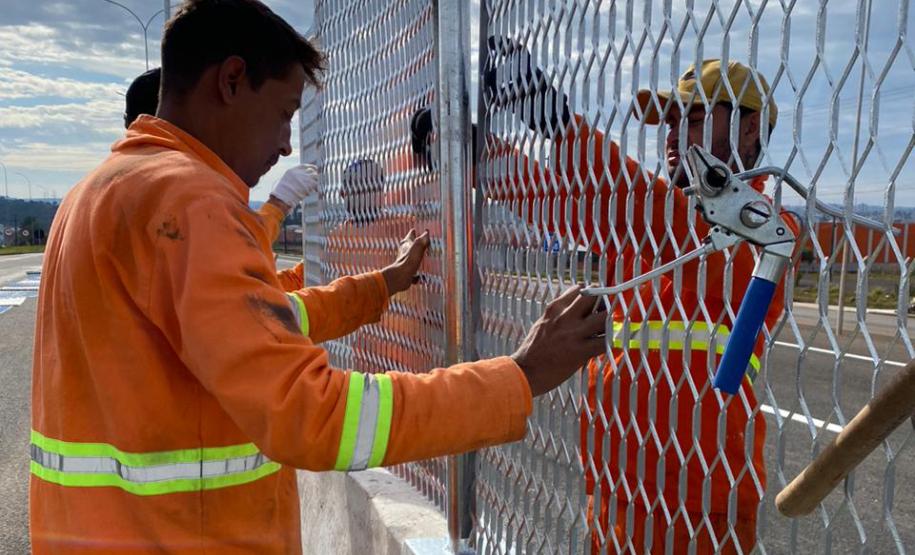 Estado libera tráfego nas pistas principais da obra de duplicação da BR-277 em Guarapuava Foto: DER
