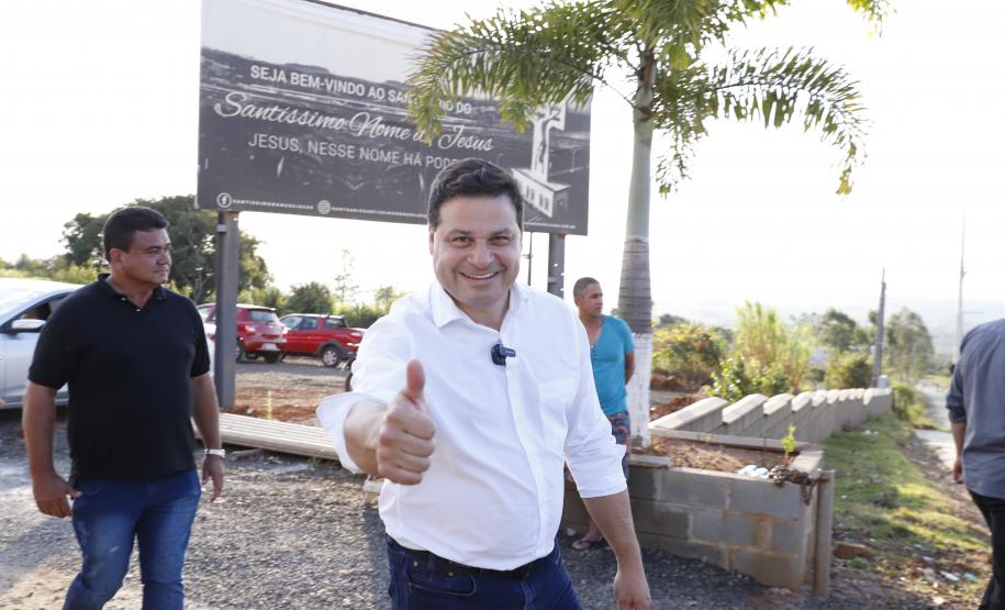 Governador inaugura nova pavimentação do acesso ao santuário de Joaquim Távora Foto: Rodrigo Félix Leal / SEIL