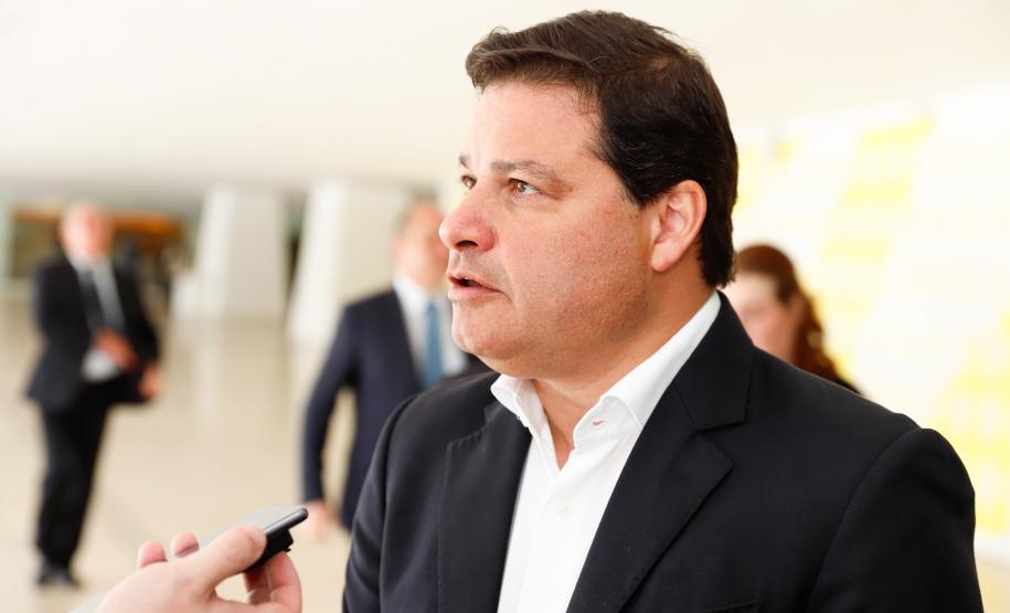 Segundo o secretário estadual de Infraestrutura e Logística, Sandro Alex, o Paraná foi o primeiro estado do Brasil a adotar a metodologia BIM e a estendê-la em um programa estadual a todos os municípios. Foto: Rodrigo Félix Leal / SEIL