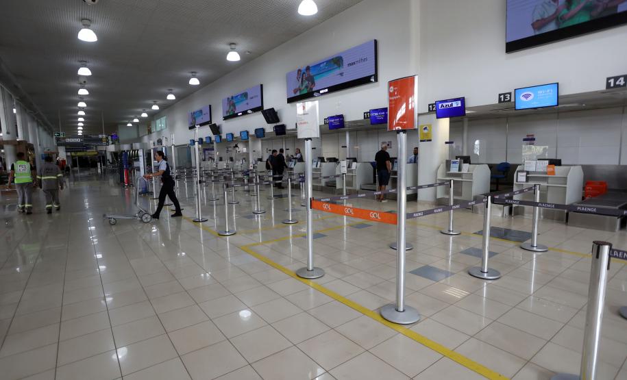Governador Carlos Massa Ratinho Junior , participa do lançamento das obras do aeroporto de Londrina Foto: Gilson Abreu/AEN