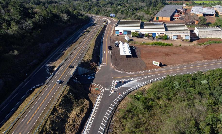 O governador Carlos Massa Ratinho Jr inaugura o Contorno de Francisco Beltrão. Foto: Roberto Dziura Jr/AEN