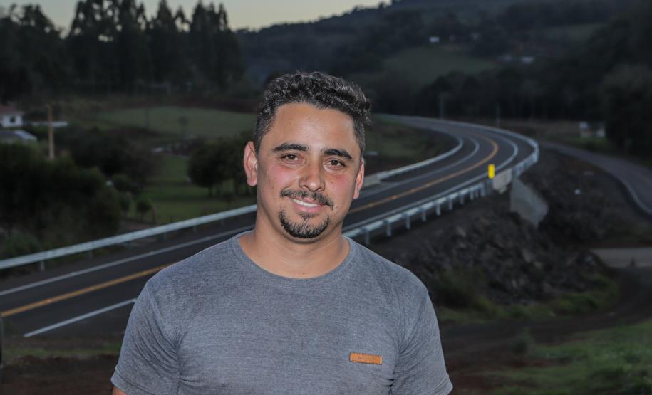 O governador Carlos Massa Ratinho Jr inaugura o Contorno de Francisco Beltrão. Foto: Roberto Dziura Jr/AEN