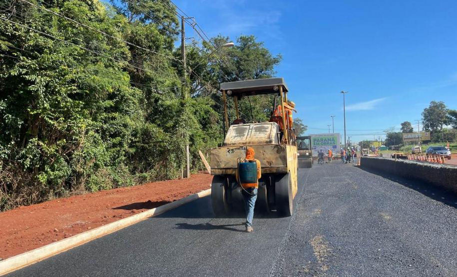 Obras de duplicação da Rodovia das Cataratas chegam a 16,75% de execução Foto: DER