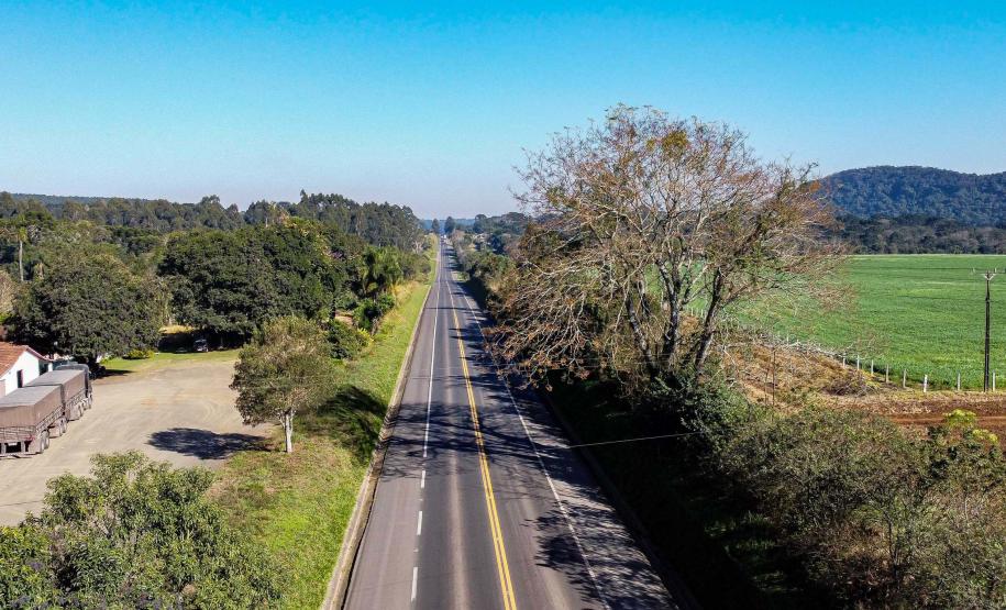 Lote 1 prevê duplicação e 21 viadutos e passarelas entre Ponta Grossa e Prudentópolis. Guamiranga. Foto: Roberto Dziura Jr/AEN