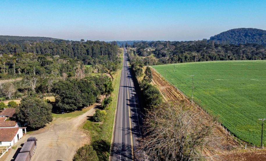 Lote 1 prevê duplicação e 21 viadutos e passarelas entre Ponta Grossa e Prudentópolis. Guamiranga. Foto: Roberto Dziura Jr/AEN