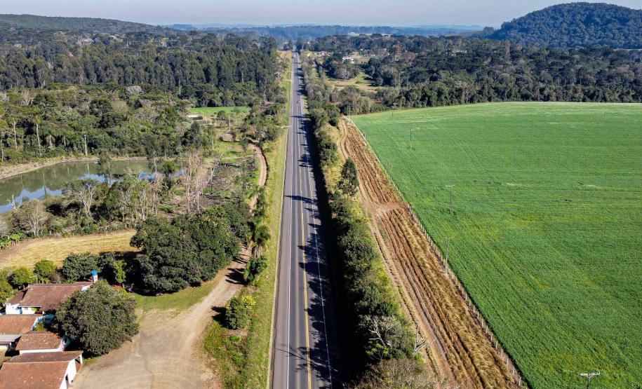 Lote 1 prevê duplicação e 21 viadutos e passarelas entre Ponta Grossa e Prudentópolis. Guamiranga. Foto: Roberto Dziura Jr/AEN