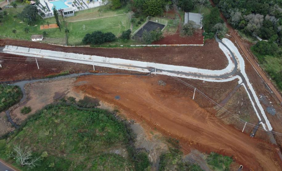 Serviços da nova Perimetral Leste de Foz do Iguaçu alteram tráfego na BR-469 Foto: DER-PR
