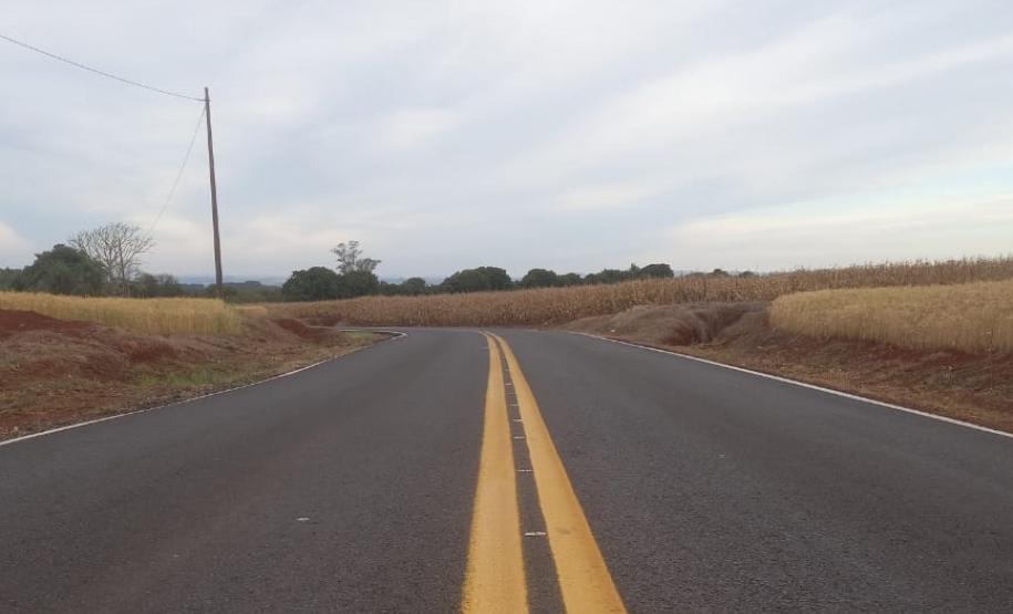 Melhorias em rodovia facilitam acesso ao aeroporto e a distrito de Apucarana Foto: DER